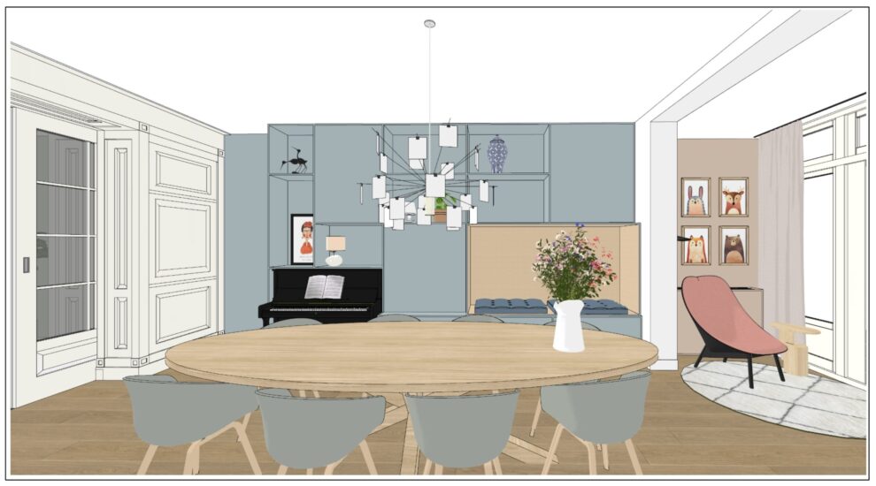 3D Ontwerp 1 Peter en Marielle - Viavief Interieuradvies