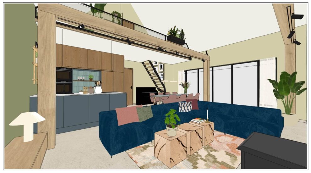 3D Ontwerp 3 Interieuradvies Nienke en Michiel - Viavief Interieuradvies