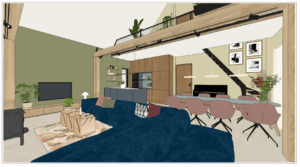 3D Ontwerp 4 Interieuradvies Nienke en Michiel - Viavief Interieuradvies